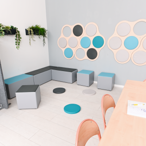 Vægpanel til 5 puder